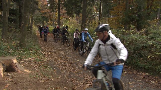 Mountainbiker auf den Burgenland-Trails