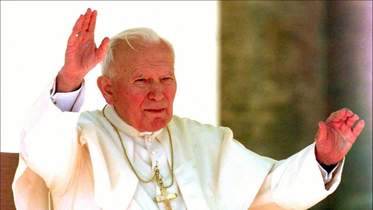 Papst Johannes Paul II im Jahr 1997
