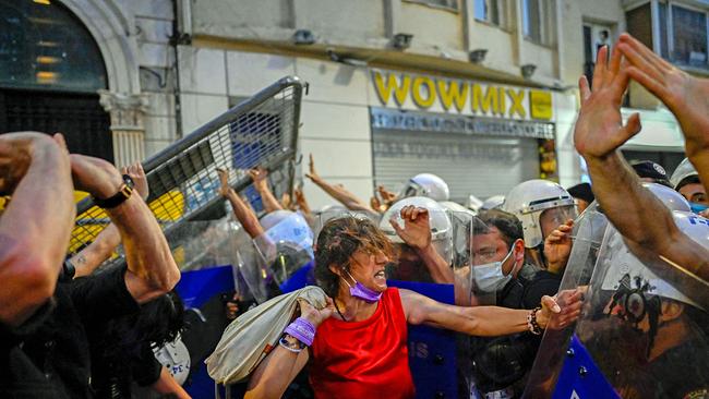 Frauenrechtsdemo in der Türkei