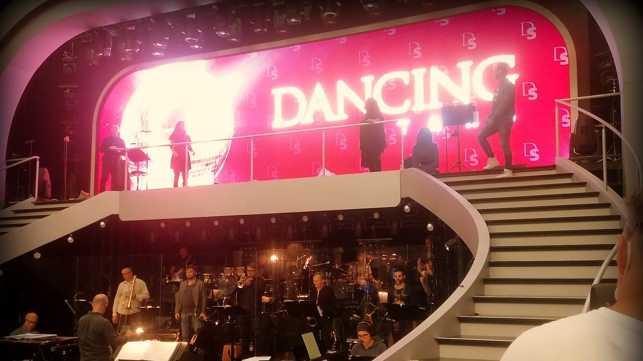 Backstage bei den Proben vom Dancing Stars Orchester