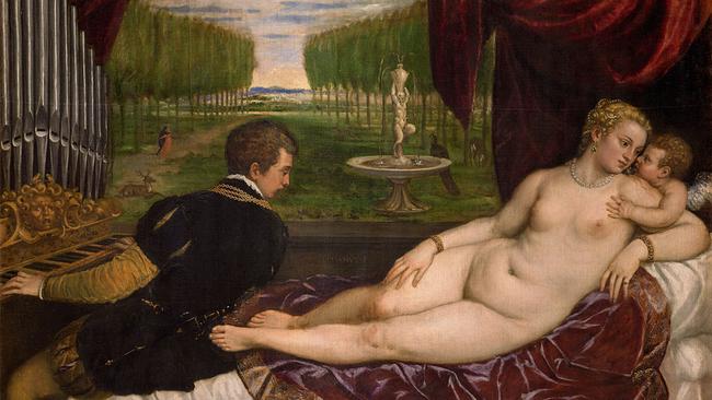 KHM - Ausstellung: Tizians Frauenbild - Venus mit Orgelspieler und Cupido
