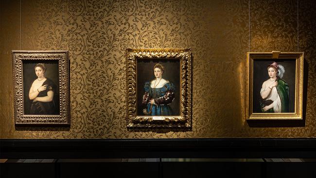 Ausstellungsansicht: Tizians Frauenbild 
