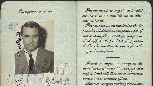Der amerikanische Pass von Cary Grant, 1947