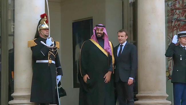 Kronprinz Mohammed bin Salman auf Staatsbesuch bei Präsident Emmanuel Macron