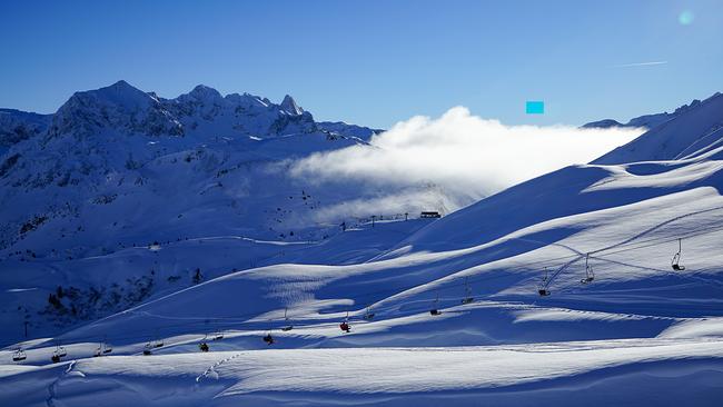Malerische Winterlandschaft in Lech am Arlberg