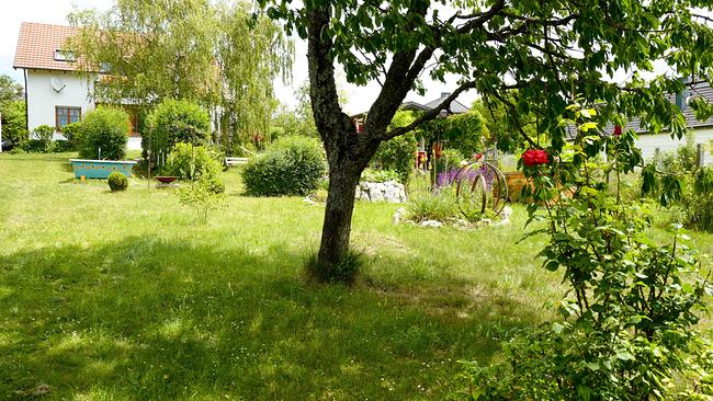 Gastgarten von Familie Banny-Reiter in Lackenbach im Burgenland