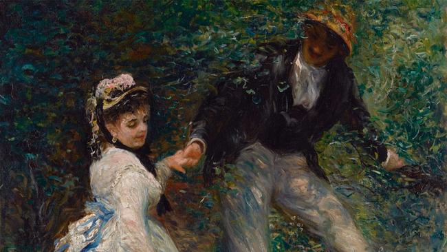 Detail aus „La Promenade“ von Auguste Renoir, gemalt 1870