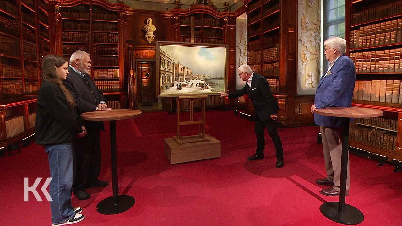 "Kunst + Krempel": Gemälde "Venedig im Schnee": Ein Witz oder ein Gemälde mit Seltenheitswert? Dr. Herbert Giese, Dr. Hans Ottomeyer (links)