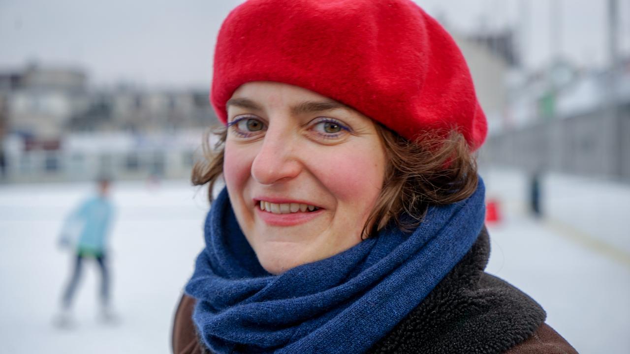 Steffi Herkner, Wirtin auf der Wieden, aus Familientradition und Leidenschaft beim Eislaufen, Engelmannplatz in Wien