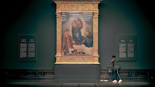 Die Sixtinische Madonna in der Dresdner Gemäldegalerie Alte Meister