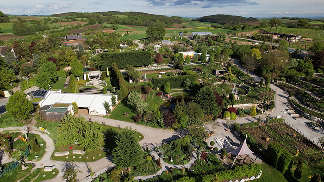 Luftaufnahme der Kittenberger Erlebnisgärten