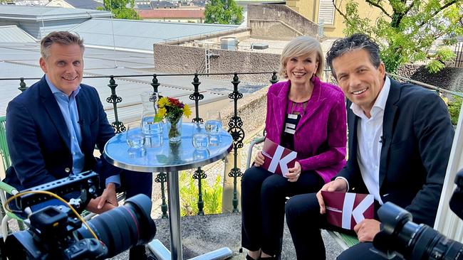 © ORF/Landesstudio Salzburg/Andrea Lehner "JedermannJedefrau - Das Salzburger Festspielmagazin 2023: Folge 3": Philippe Jordan, Romy Seidl, Martin Ferdiny