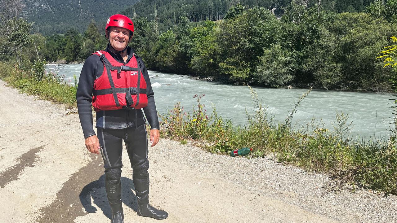 "Mei liabste Weis" aus Mauls bei Sterzing, Südtirol: Franz Posch. Bei 8 Grad Wassertemperatur braucht es auch im Sommer einen Neoprenanzug.