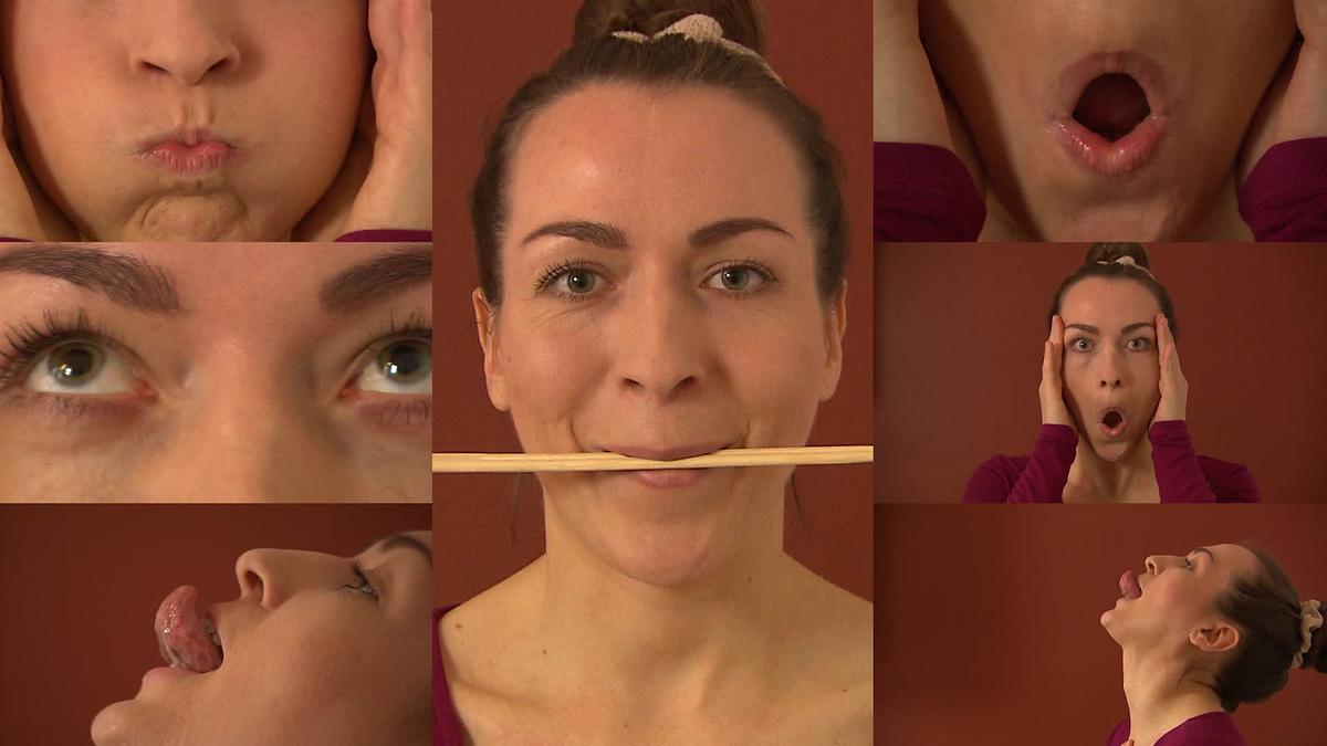 © ORF verschiedene Gesichter die Übungen zeigen