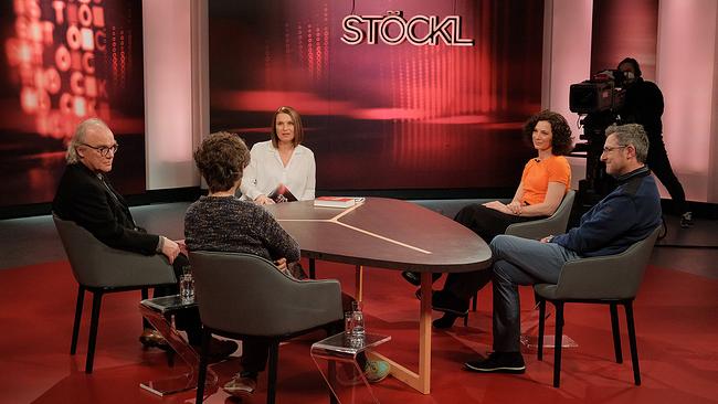 © ORF/Günther Pichlkostner Lorenz Helfer, Michael Köhlmeier, Barbara Stöckl, Sandra König und Christof Stein