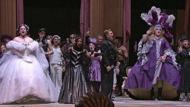 Ensemble bei Probe  Fledermaus 2026 Volksoper