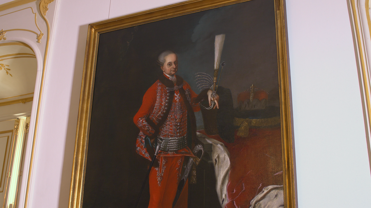 Ein Gemälde im Schloss von Fürst Nikolaus Esterhazy I.