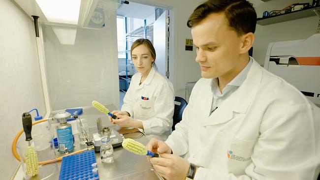 © ORF Korrespondent Johannes Perterer lernt an der Universität Gent, wie Neue Gentechnik (NGT) funktioniert.