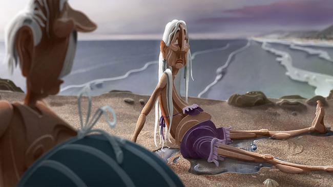© Daniela Comarella (Leitner) Animationsfilmstill älteres Paar am Strand