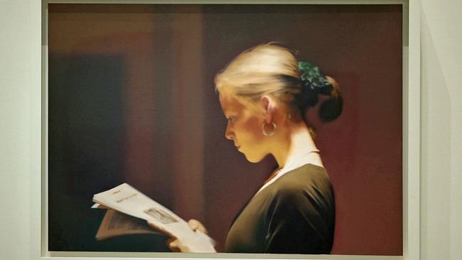 © ORF Fotorealistisches Werk von  Gerhard Richter - Frau liest Zeitung