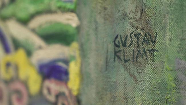 Klimt Signatur auf Ölgemälde