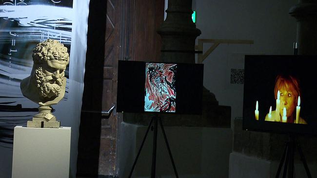 Ausstellungsansicht von Alexander Kluge 