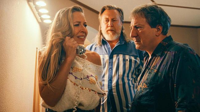 Nina Proll, Nicolas Ofczarek, Robert Palfrader in "Braunschlag"