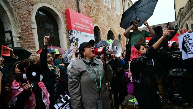 Protest gegen Israels Teilname bei der Biennale 2026 in Venedig