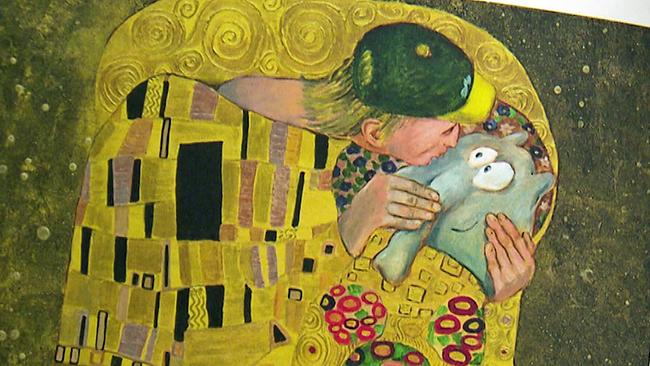 Otto Waalkes Bild "Der Kuss" mit Ottifant