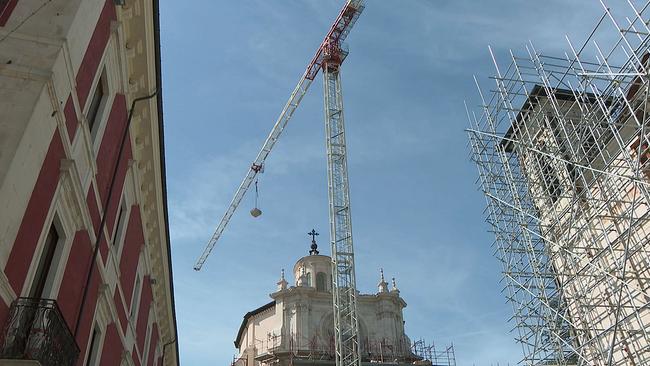 L' Aquila Baustelle