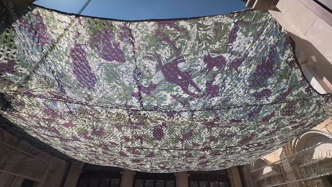Kunstinstallation in L'Aquila 