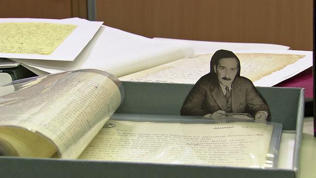 © ORF Foto und Schriftstücke des Schriftstellers Stefan Zweig