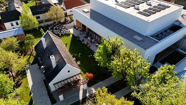 Das Liszt Zentrum in Raiding mit Konzertsaal und Geburtshaus