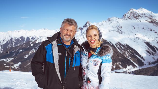 Friedrich Juen und Silvia Schneider am Schafbergplateau