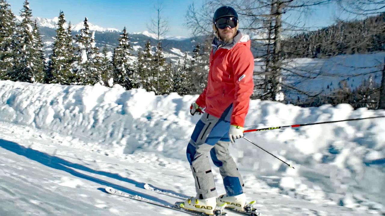 Ex-Skirennläufer Hermann Maier als Genuss-Skifahrer