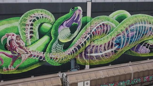 Graffiti am Mural Harbor in Linz