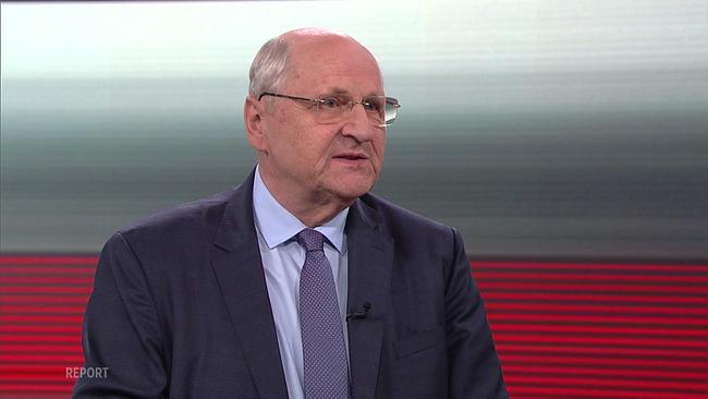© ORF Christoph Badelt im Profil bei einem früheren Repport-Sutdiogespräch