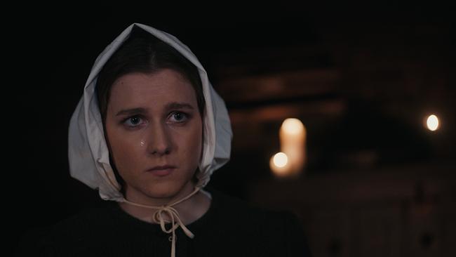 Eine "salige" Frau, die weint