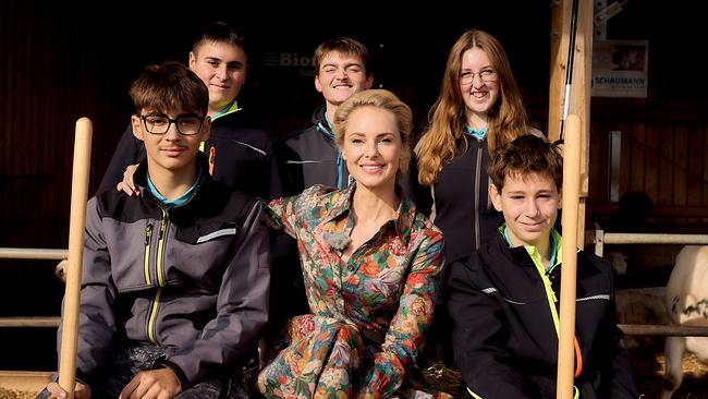 Silvia Schneider in der Landwirtschaftsschule Hollabrunn