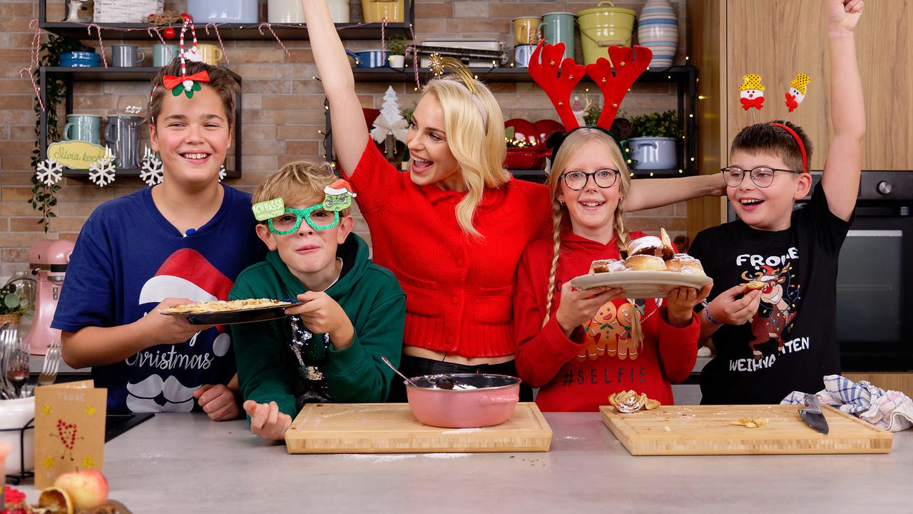 Silvia Schneider mit Laurenz, Henri, Leonie und Manuel