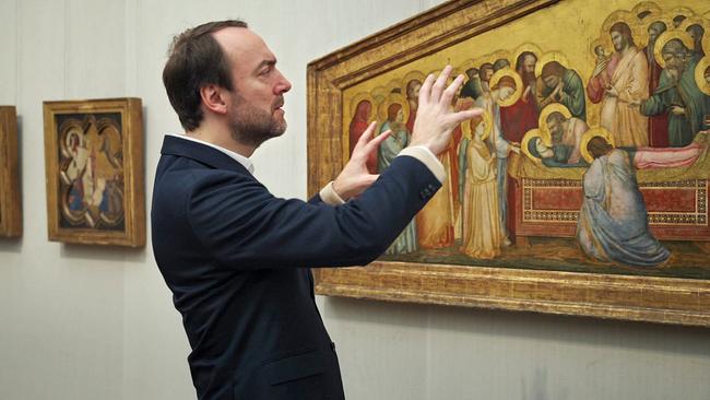 Alles über Maria (2): Neville Rowley, Kunsthistoriker, erklärt das Motiv "Die Grablegung Mariae" ein Tafelbild des italienischen Malers Giotto di Bondone.