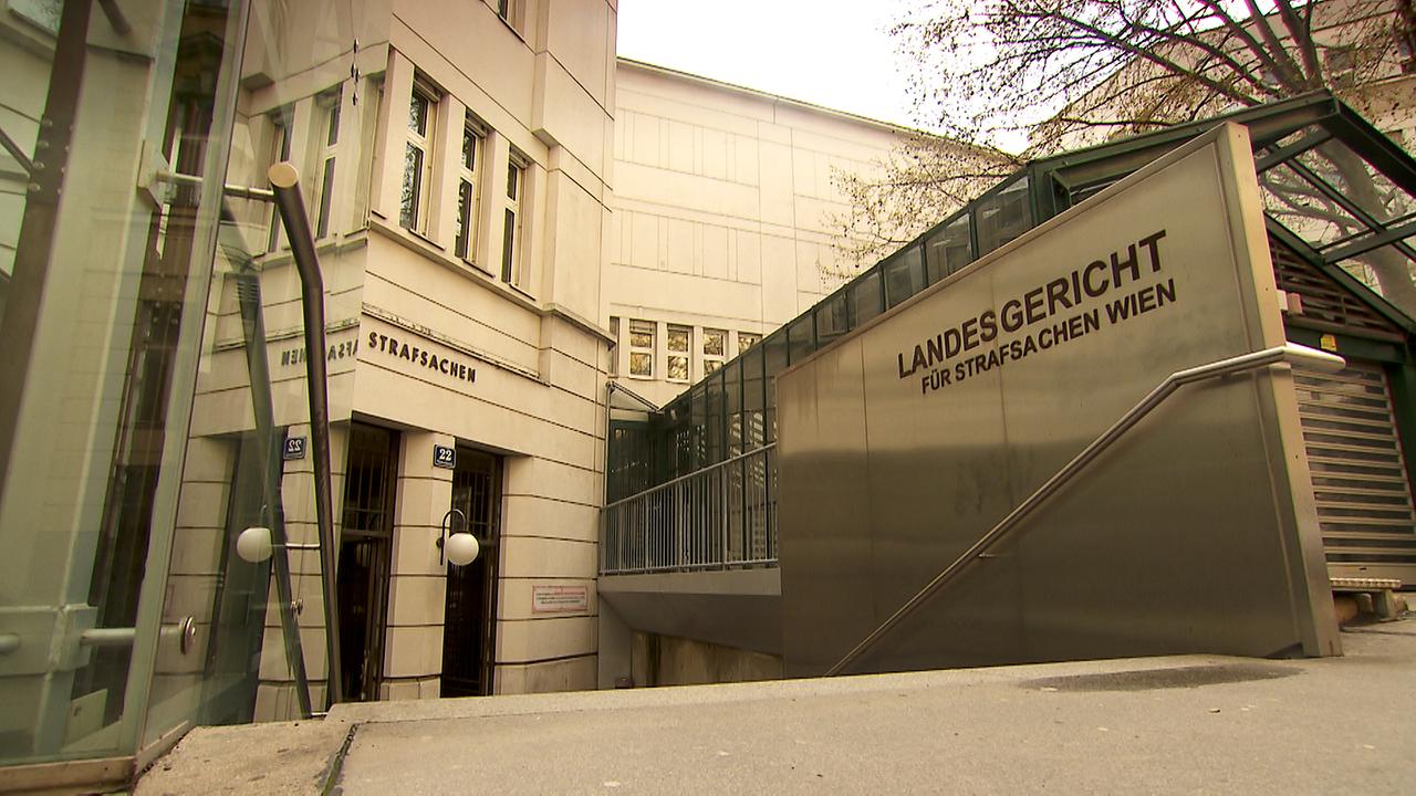 © ORF Am Bild ist der Eingang zum Landesgericht für Strafsachen Wien
