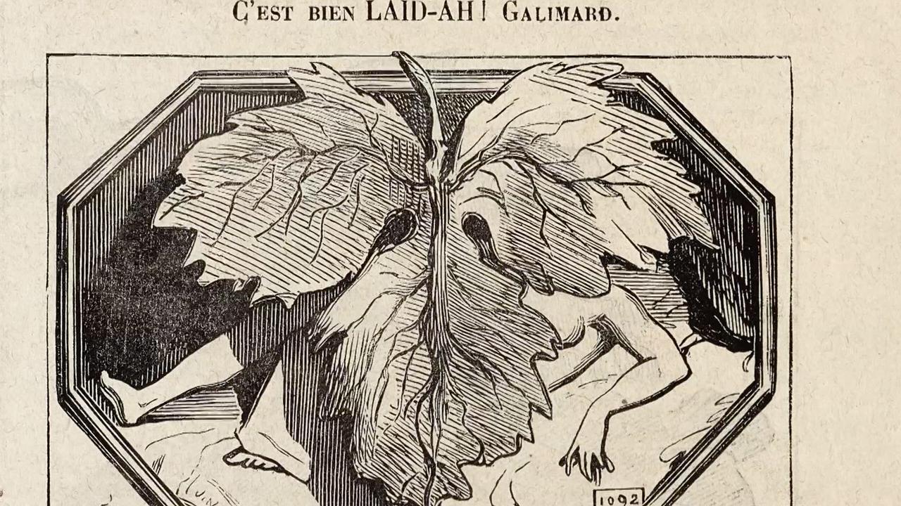 © ORF/HARBOR Films/BNF Kunstgrafik: Feigenblatt überdeckt nackten Körper