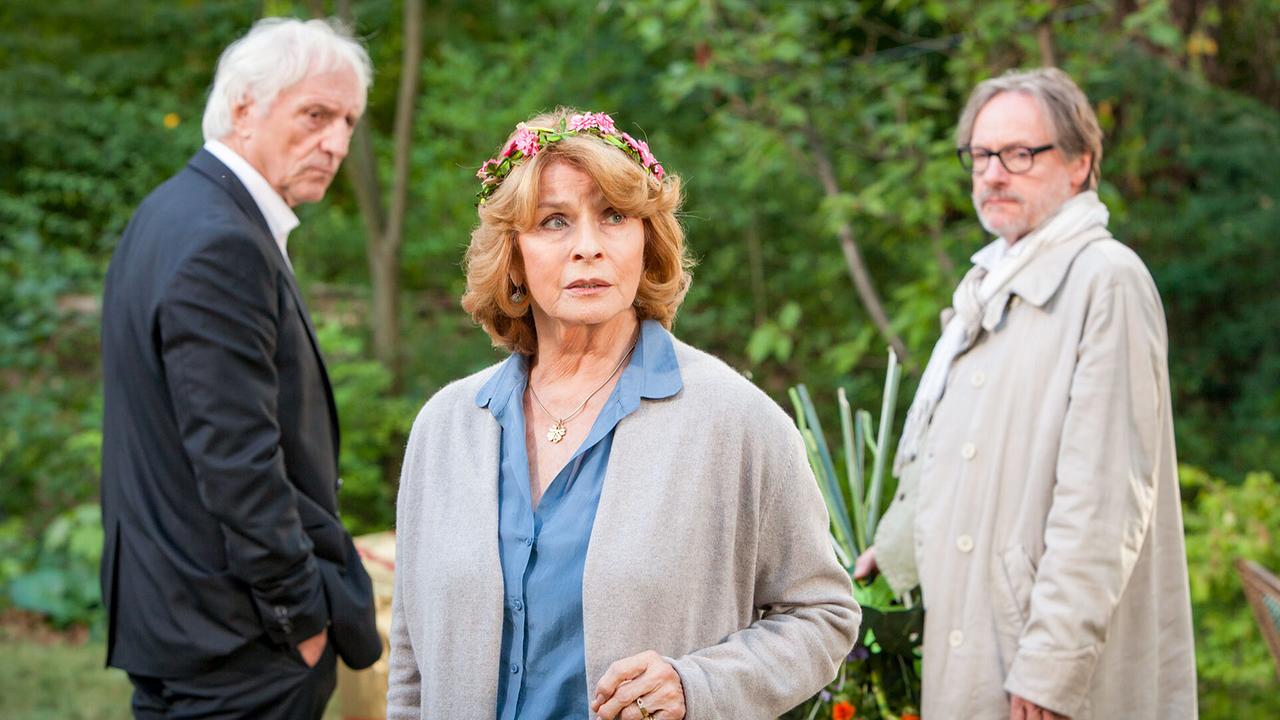 Peter, Betty und Leo im Grünen.