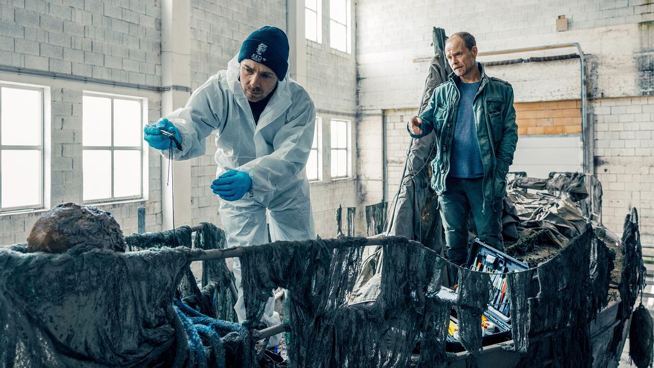 "Die Toten vom Bodensee – Das Geisterschiff": Stefan Pohl (Thomas Egger), Matthias Koeberlin (Micha Oberländer)