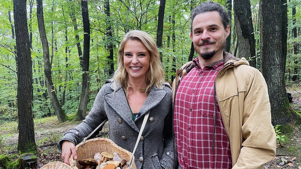 G´sund in Österreich: Christine Reilert mit Pilzexperte Stefan Marxer 