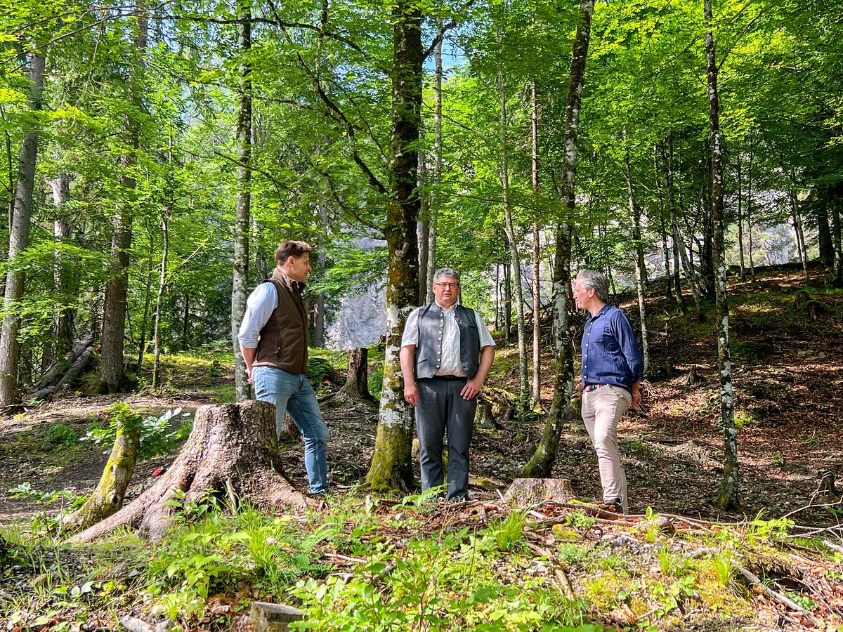 "Herrschaftszeiten! Bei Fam. Orsini-Rosenberg auf Schloss Stein": Schlossbesitzer Heinrich Orsini-Rosenberg, Johann-Philipp Spiegelfeld, Manfred Dullnig (Bürgermeister von Irschen)