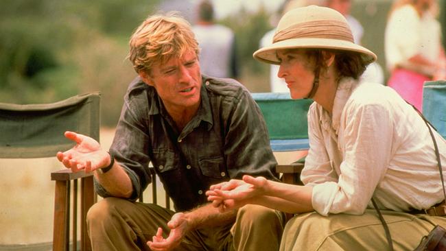 Robert Redford (Denys Finch Hatton), Meryl Streep (Karen Blixen)
