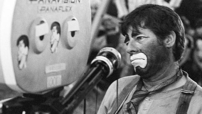 Jerry Lewis als Clown geschminkt