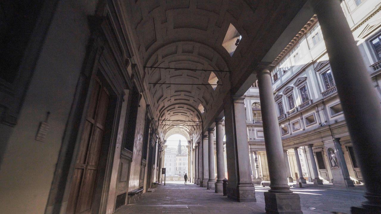 Die Uffizien in Florenz, das erste Museum Europas, ist das Monument der Aufklärung und des Humanismus
